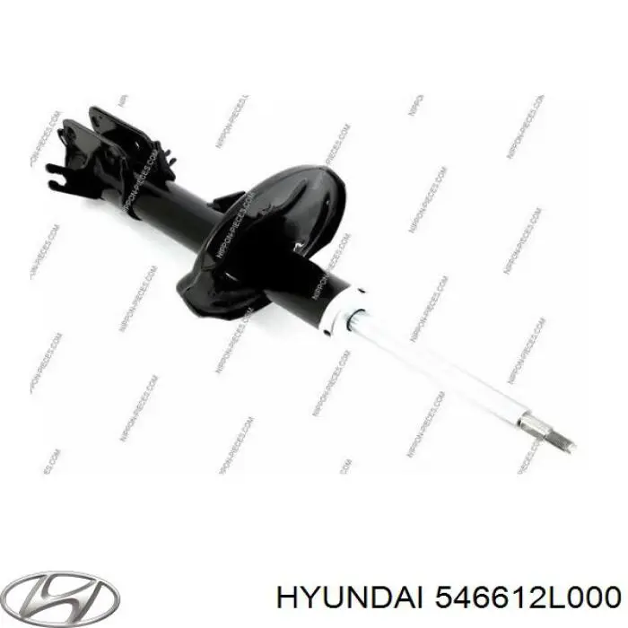 Амортизатор передній, правий 546612L000 Hyundai/Kia