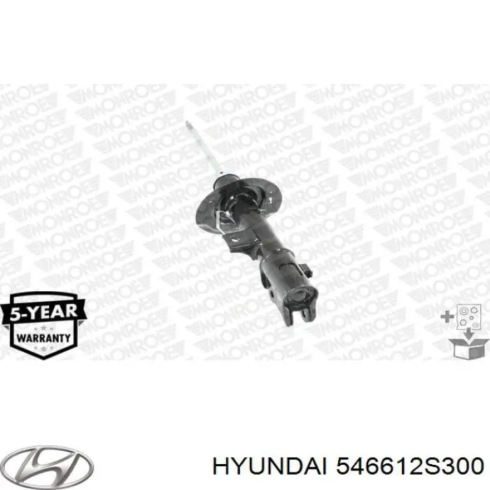 Амортизатор передній, правий Hyundai/Kia 546612S300 ціна, від 27.62 USD