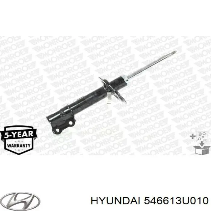 Амортизатор передній, правий Hyundai/Kia 546613U010 ціна, від 37.58 USD