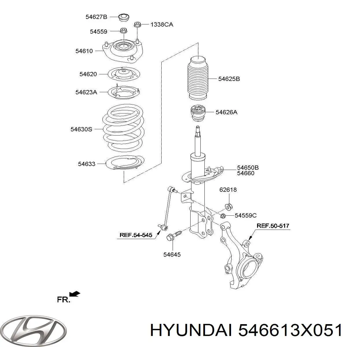  546613X051 Hyundai/Kia