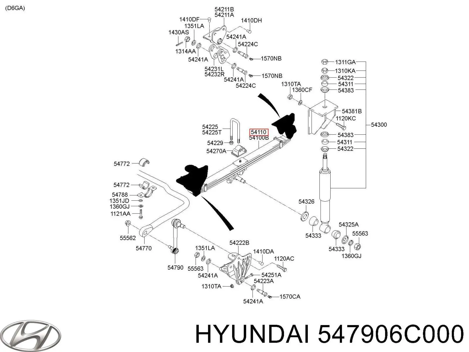Купити 547906C000 Hyundai/Kia 