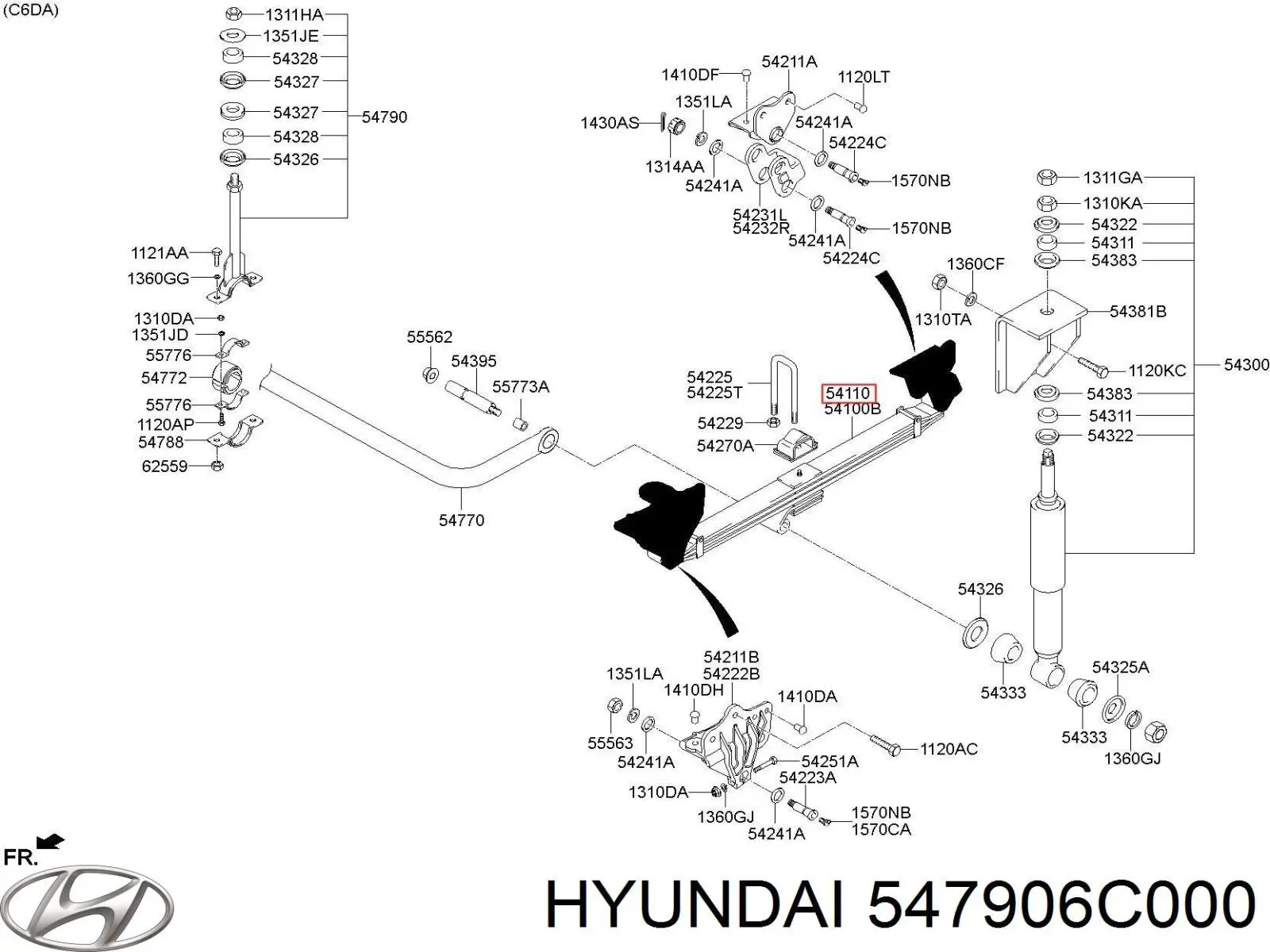  Hyundai/Kia 547906C000 ціна, від 79.30 USD