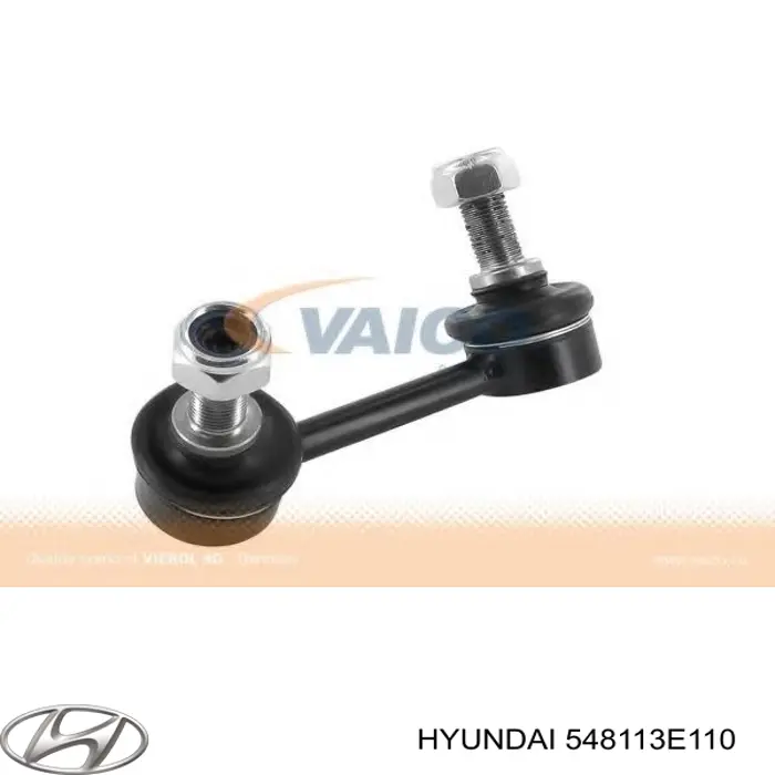 548113E110 Hyundai/Kia Стійка стабілізатора, переднього, ліва