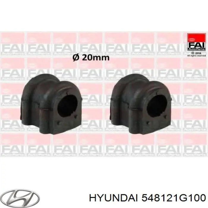 Втулка переднього стабілізатора 548121G100 Hyundai/Kia