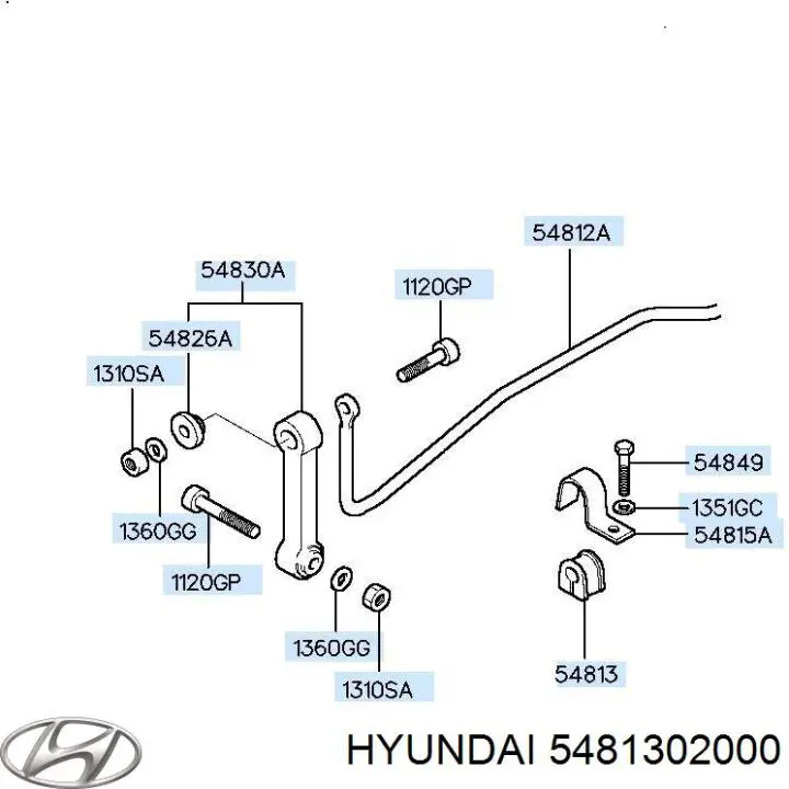 Подушка стабілізатора Hyundai/Kia 5481302000 ціна, від 0.61 USD