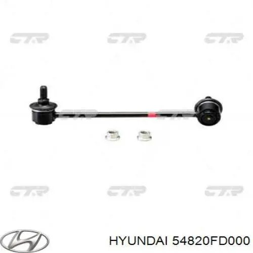 54820FD000 Hyundai/Kia стійка стабілізатора переднього, ліва