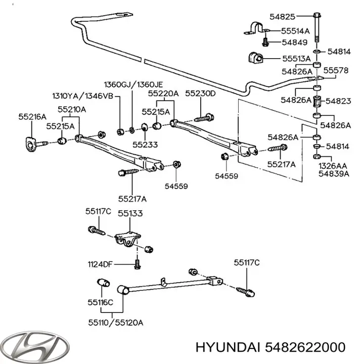 Купити 5482622000 Hyundai/Kia Втулка стійки переднього стабілізатора