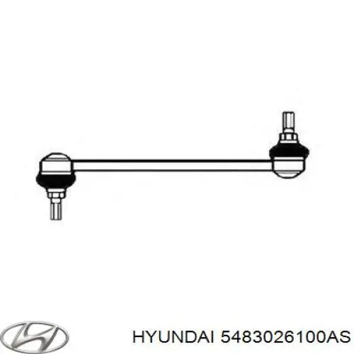 Тяжка стабілізатора, переднього, ліва Hyundai/Kia 5483026100AS ціна, від 9.13 USD
