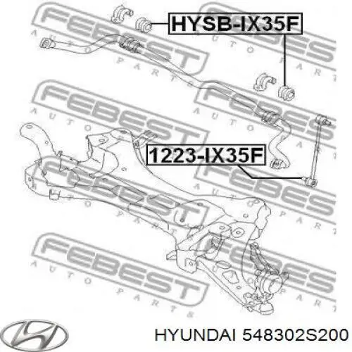 Стійка стабілізатора переднього 548302S200 Hyundai/Kia