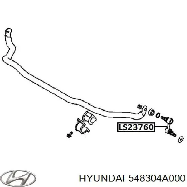 Купити 548304A000 Hyundai/Kia Тяжка стабілізатора переднього