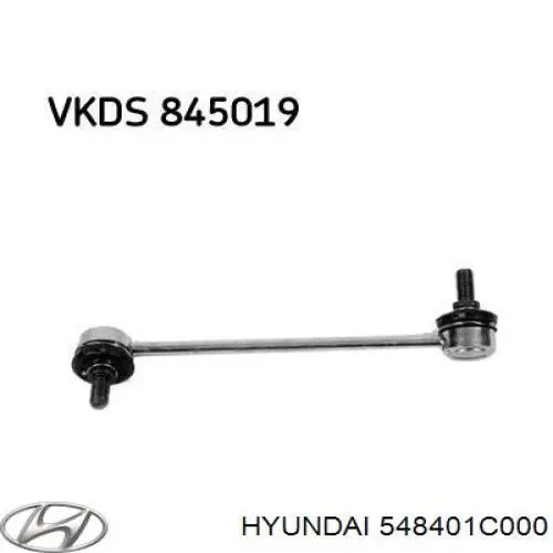 Стійка стабілізатора, переднього, права Hyundai/Kia 548401C000 ціна, від 7.50 USD