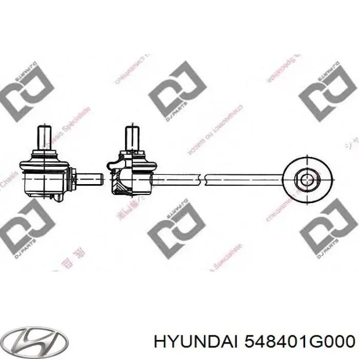 Яйця на стабілізаторі передні Hyundai/Kia 548401G000 ціна, від 7.28 USD