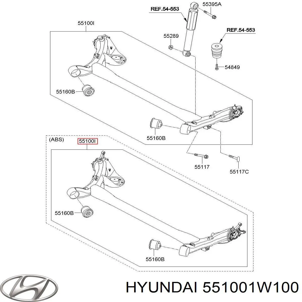  551001W100 Hyundai/Kia