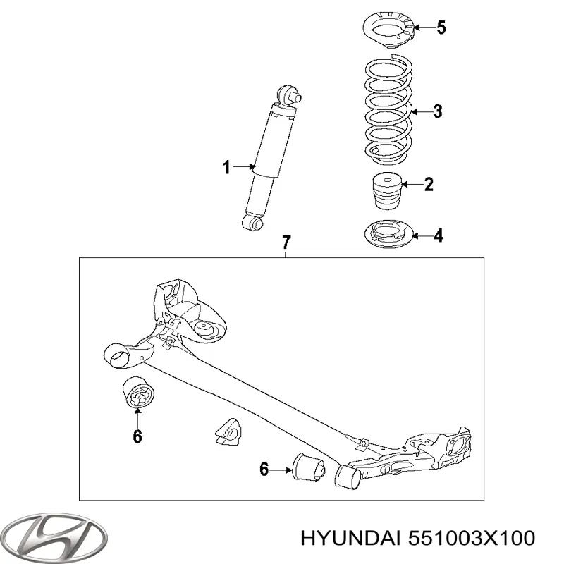 Балка задньої підвіски, підрамник Hyundai Elantra (MD) (Хендай Елантра)