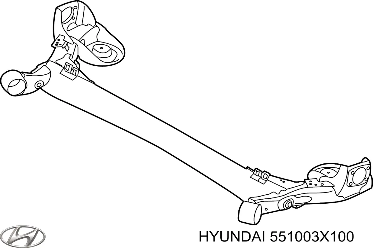 Купити 551003X100 Hyundai/Kia Балка задньої підвіски, підрамник