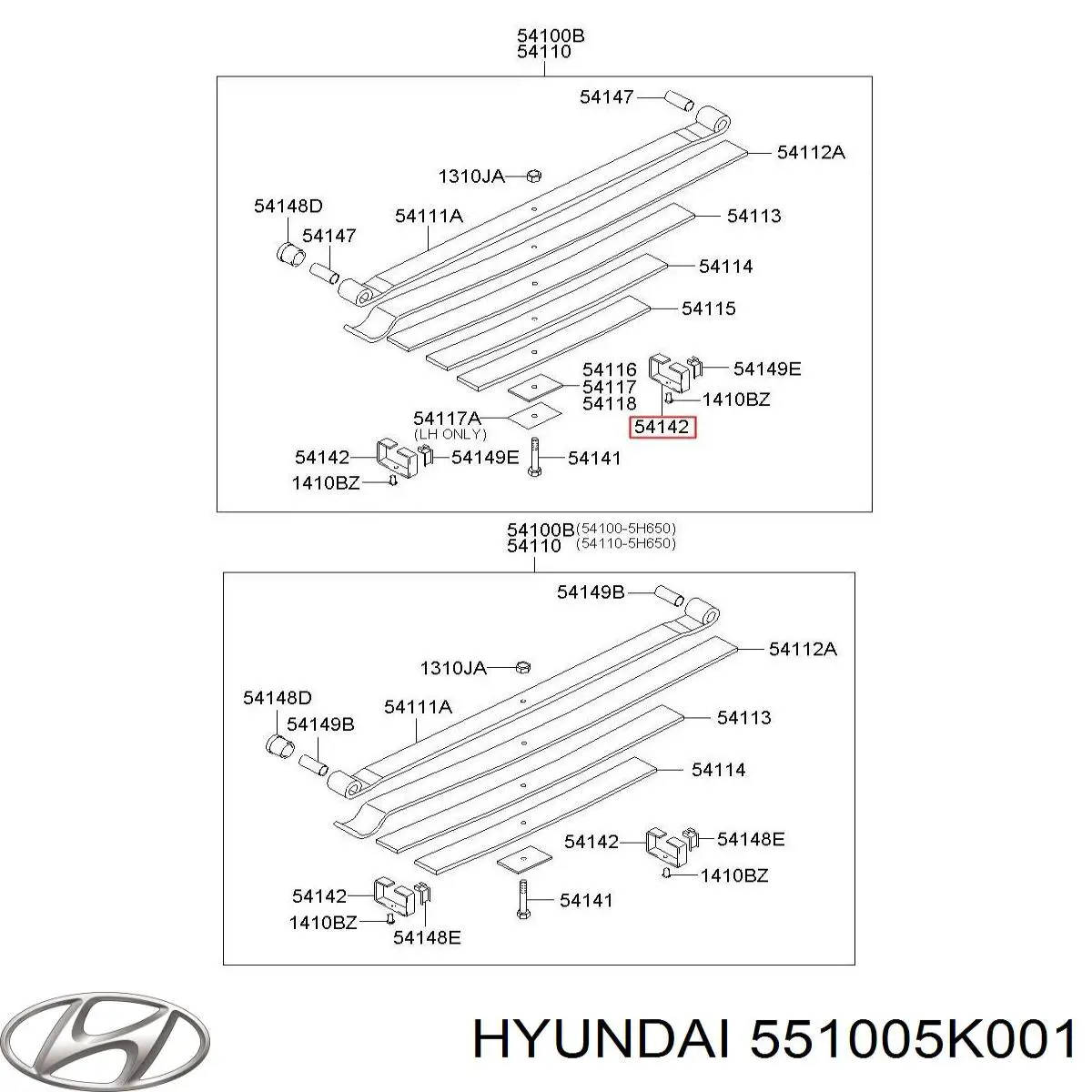  551005K001 Hyundai/Kia