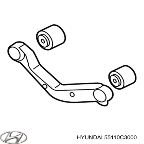 Важіль задньої підвіски верхній, лівий Hyundai Sonata (LF) (Хендай Соната)