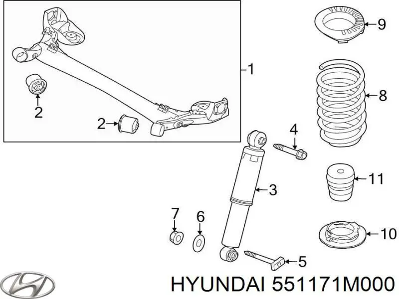 551171M000 Hyundai/Kia 