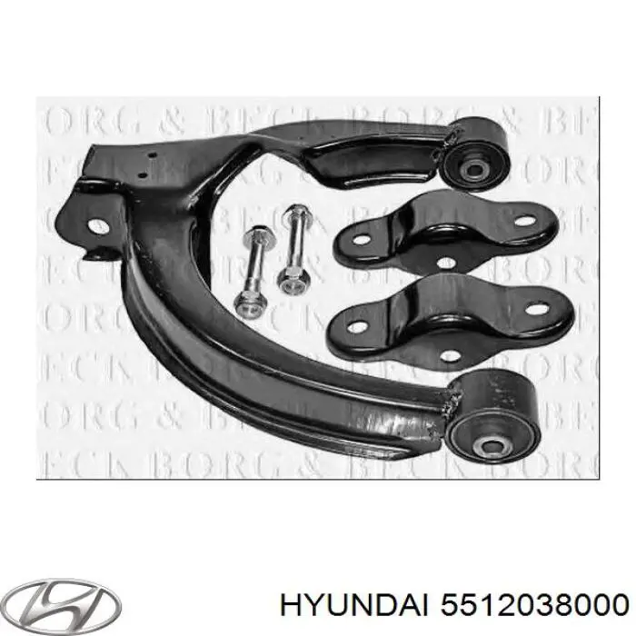 Верхній важіль задньої підвіски правий Hyundai/Kia 5512038000