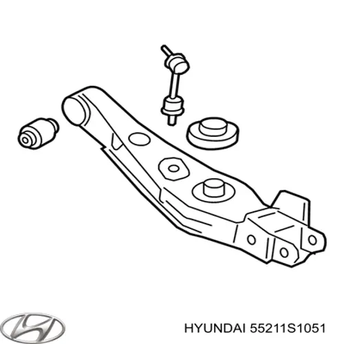 55211S1051 Hyundai/Kia Балансир задній нижній, правий