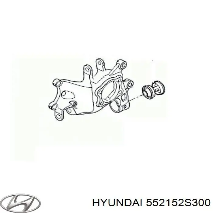 Купити 552152S300 Hyundai/Kia Сайлентблок цапфи задньої