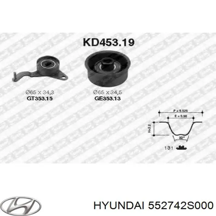 Сайлентблок заднього поздовжнього важеля, передній Hyundai/Kia 552742S000 ціна, від 19.86 USD