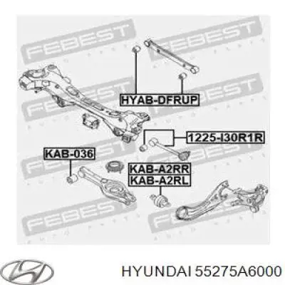 Сайлентблок заднього поздовжнього важеля Hyundai/Kia 55275A6000 ціна, від 61.63 USD