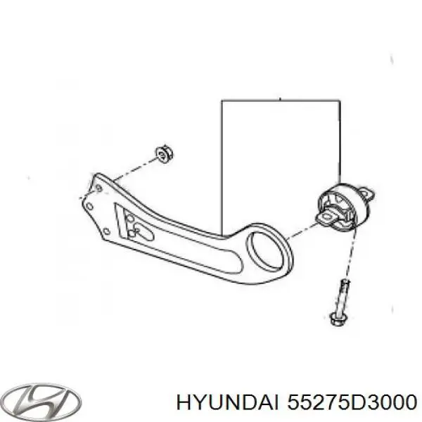 Сайлентблок заднього поздовжнього важеля Hyundai/Kia 55275D3000 ціна, від 14.89 USD