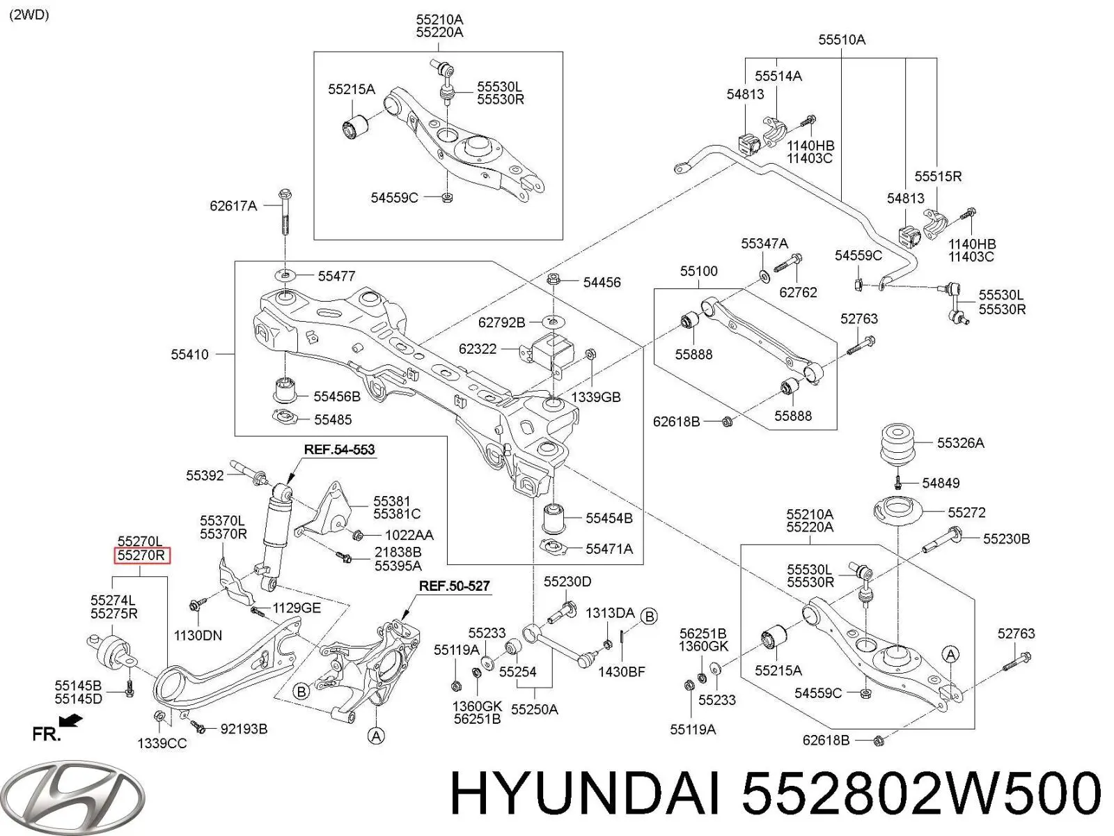  552802W500 Hyundai/Kia