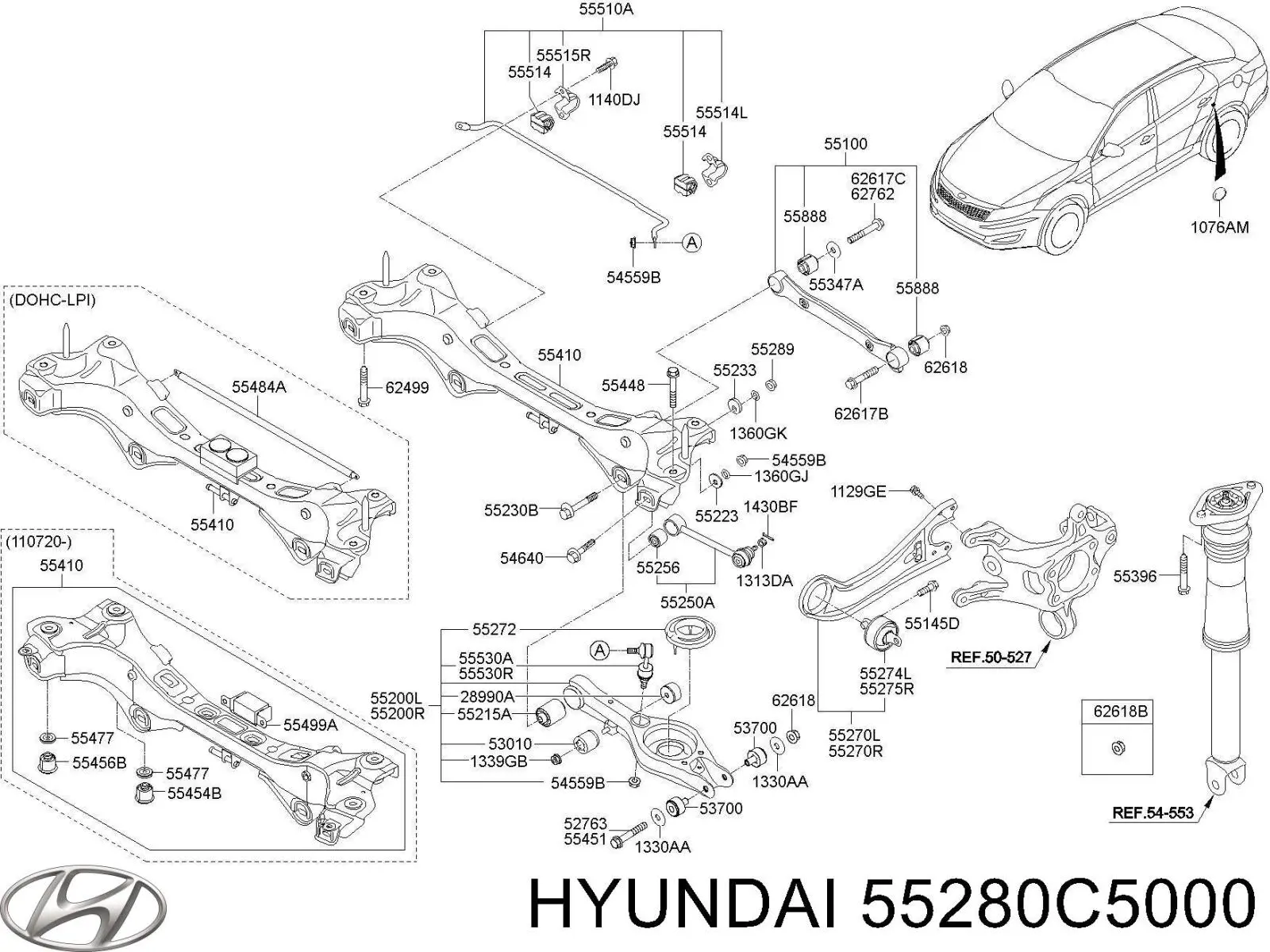  Hyundai/Kia 55280C5000 ціна, від 48.36 USD
