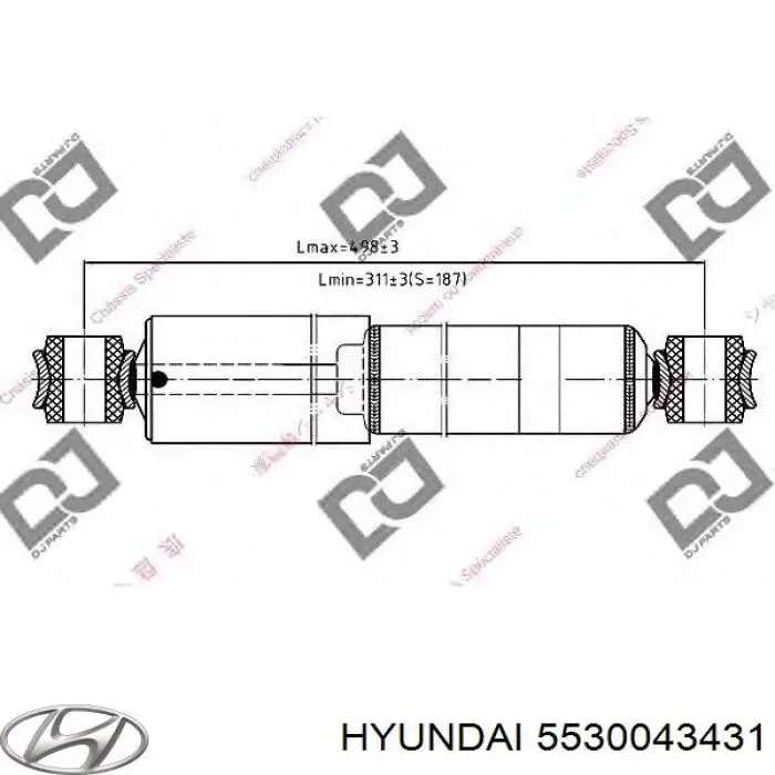 5530043431 Hyundai/Kia Амортизатори задні