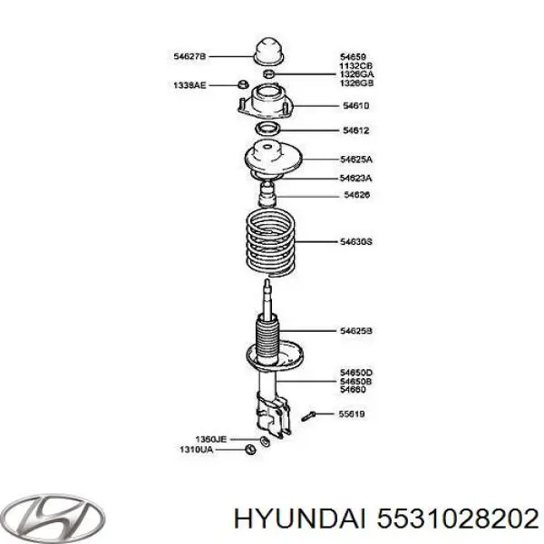 5531028202 Hyundai/Kia амортизатор задній