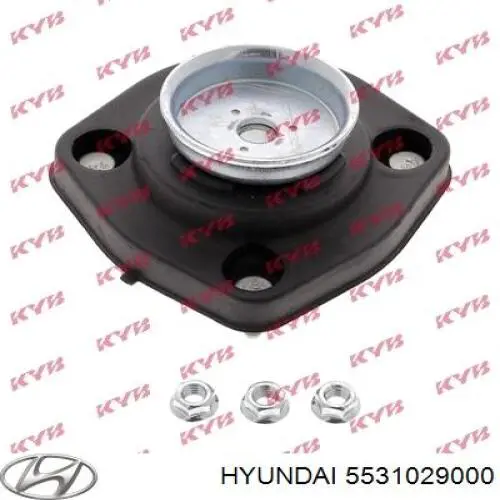 Опора амортизатора заднього, лівого 5531029000 Hyundai/Kia