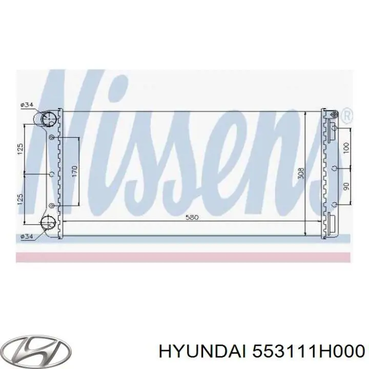Купити 553111H000 Hyundai/Kia Стійка амортизатора задня