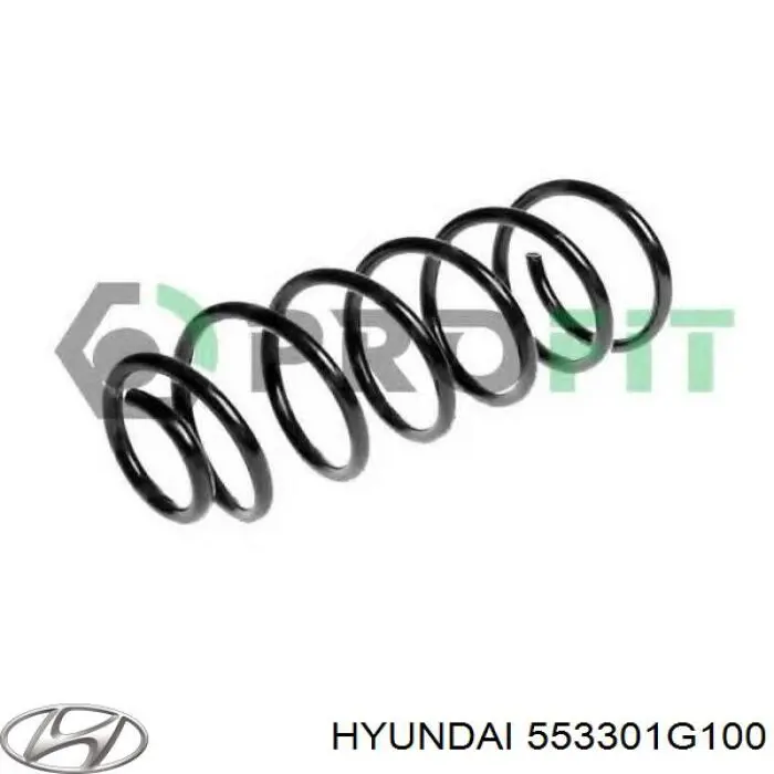 553301G100 Hyundai/Kia Пружина підвіски задня