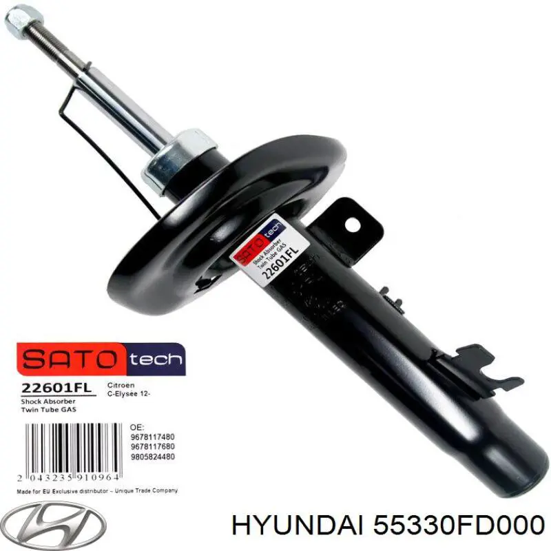 55330FD000 Hyundai/Kia пружина задня