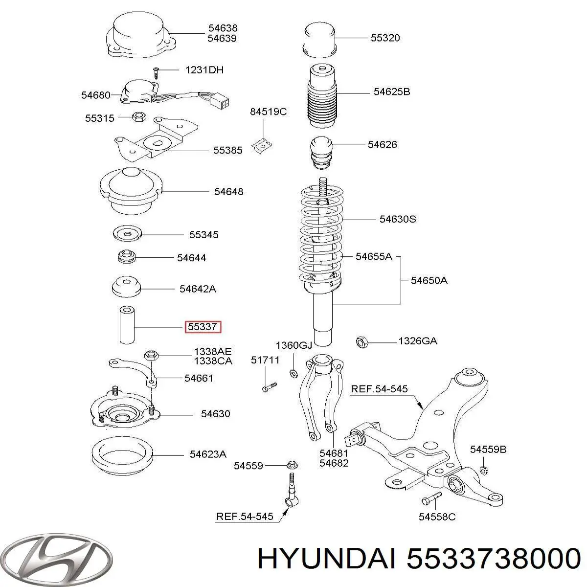  Hyundai/Kia 5533738000 ціна, від 1.44 USD