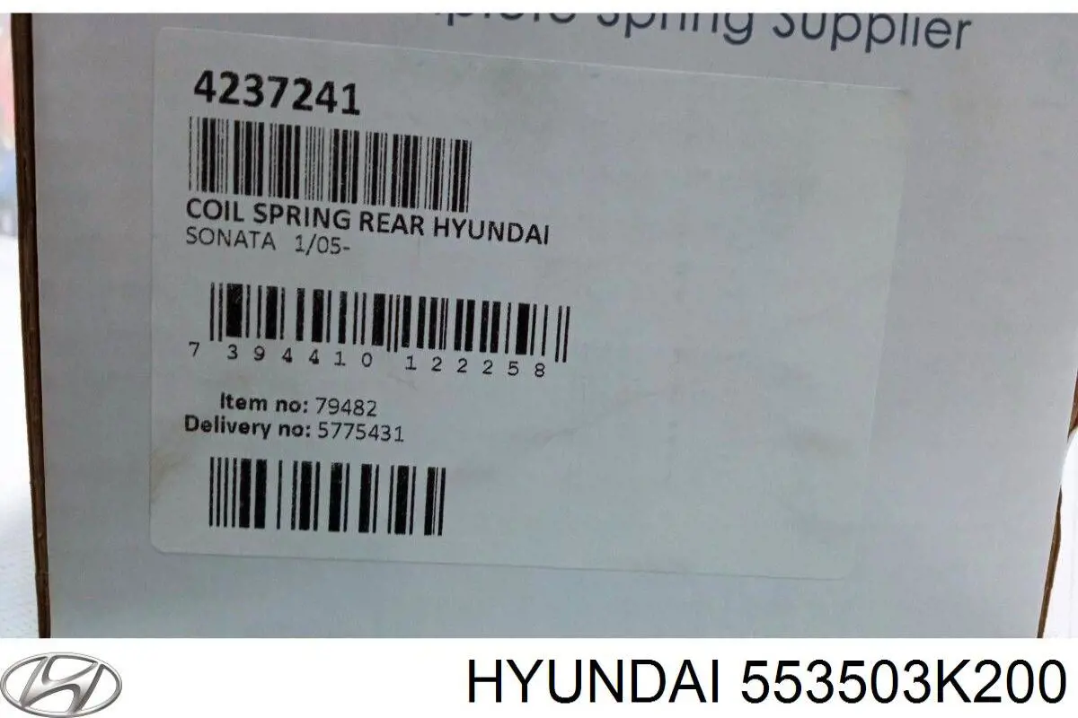 Купити 553503K200 Hyundai/Kia Задні пружини