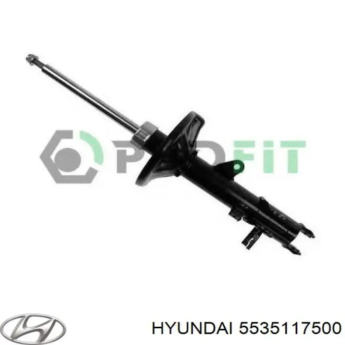 5535117500 Hyundai/Kia Амортизатор задній, лівий