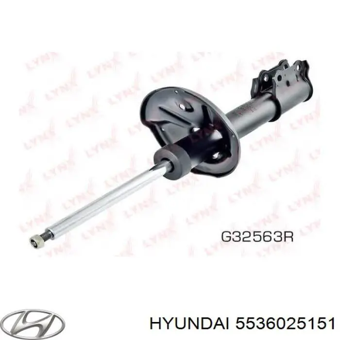Амортизатор задній, правий Hyundai/Kia 5536025151 ціна, від 32.44 USD