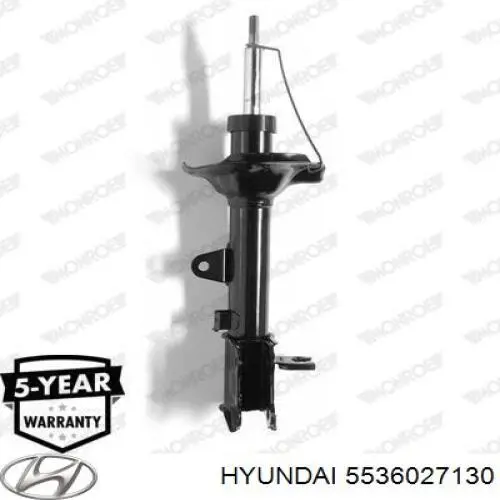 Амортизатор передній, правий Hyundai/Kia 5536027130 ціна, від 37.63 USD
