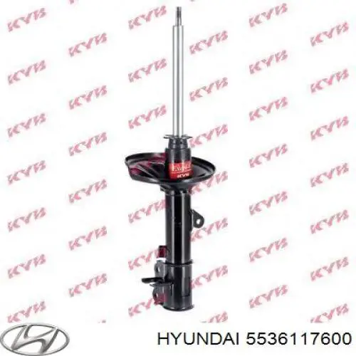 Амортизатор задній, правий Hyundai/Kia 5536117600 ціна, від 45.26 USD