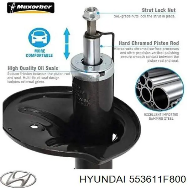 Стійка задня права Hyundai/Kia 553611F700