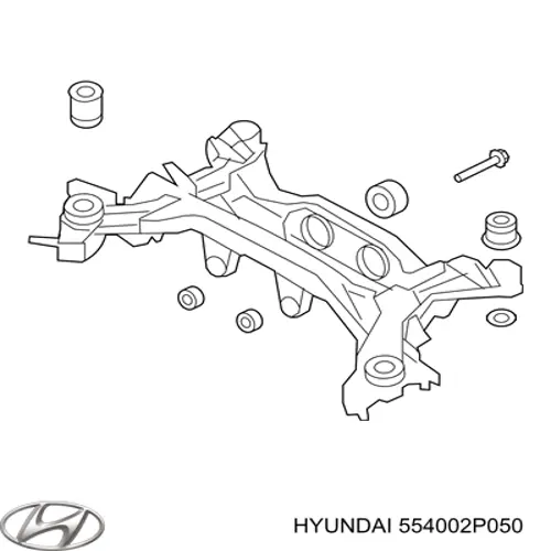 Балка задньої підвіски поперечна Hyundai/Kia 554002P050 ціна, від 50.79 USD