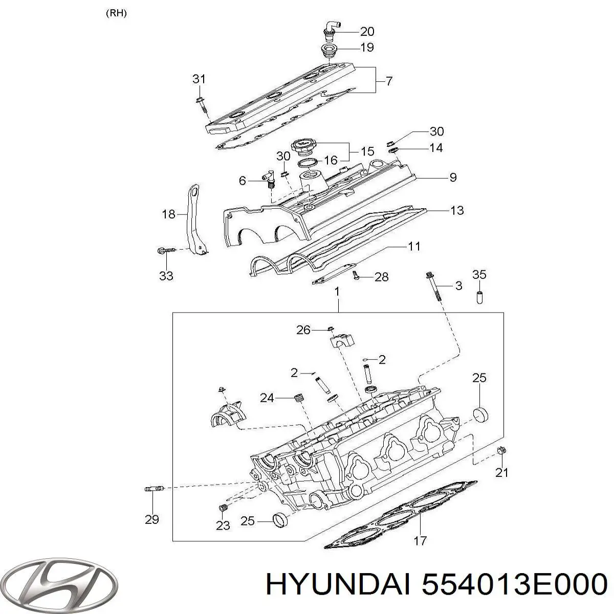 Балка задньої підвіски поперечна Hyundai/Kia 554013E000 ціна, від 5.97 USD