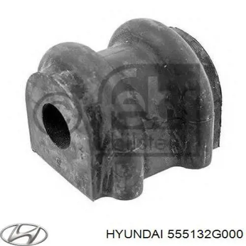 Втулка стабілізатора заднього Hyundai/Kia 555132G000 ціна, від 2.72 USD