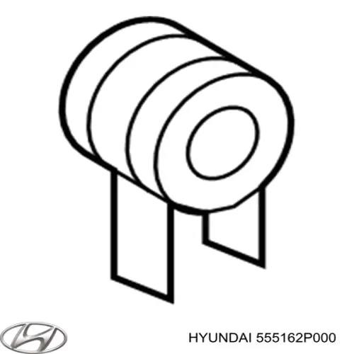 Хомут кріплення втулки стабілізатора, переднього Hyundai/Kia 555162P000 ціна, від 18.06 USD