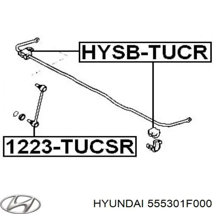 Купити 555301F000 Hyundai/Kia Солдатик стабілізатора, заднього
