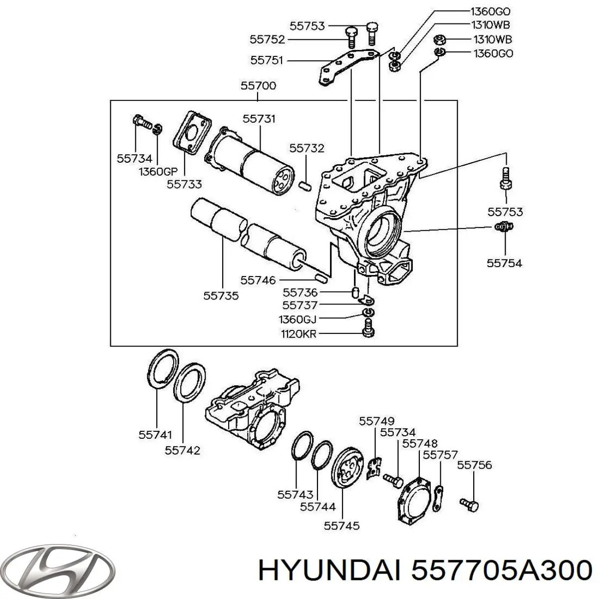 Купити 557705A300 Hyundai/Kia 