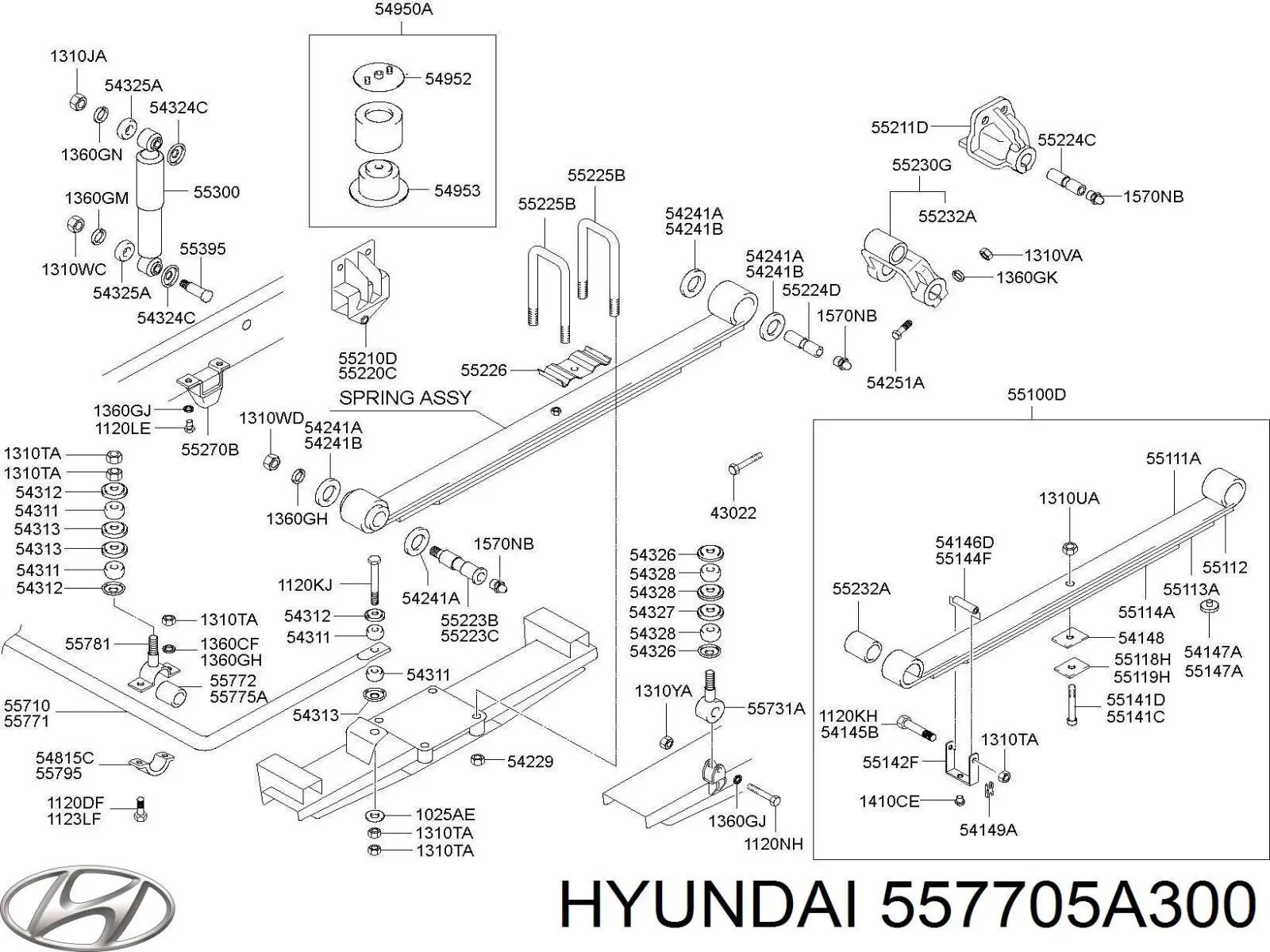  Hyundai/Kia 557705A300 ціна, від 55.83 USD
